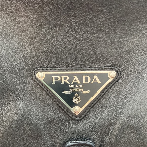 Prada Double Front Pocket Soft Calf Small Leather Backpack - Picture 2 of 14